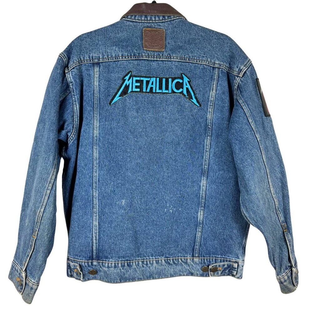 Vintage Metallica Marlboro Jacket Denim Jean One Of A Kind Men’s